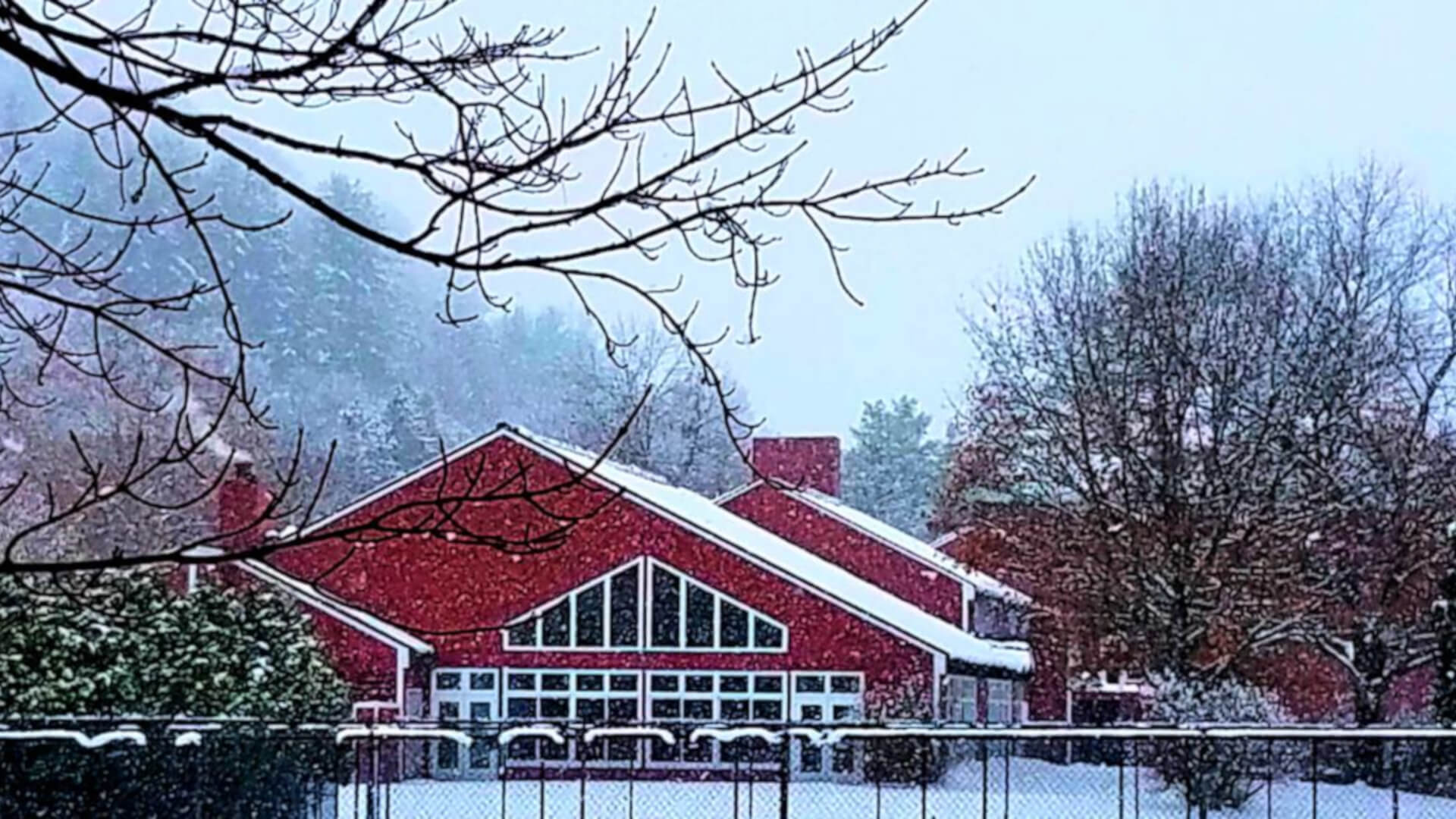 Woodstock Athletic Club in snow