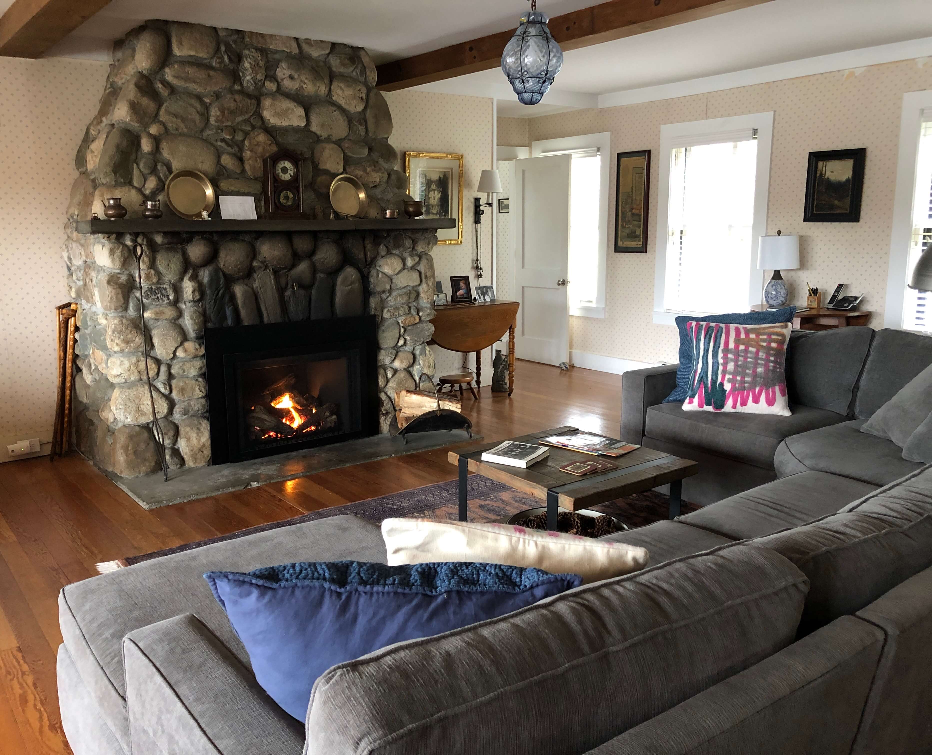 Great room with gas fireplace