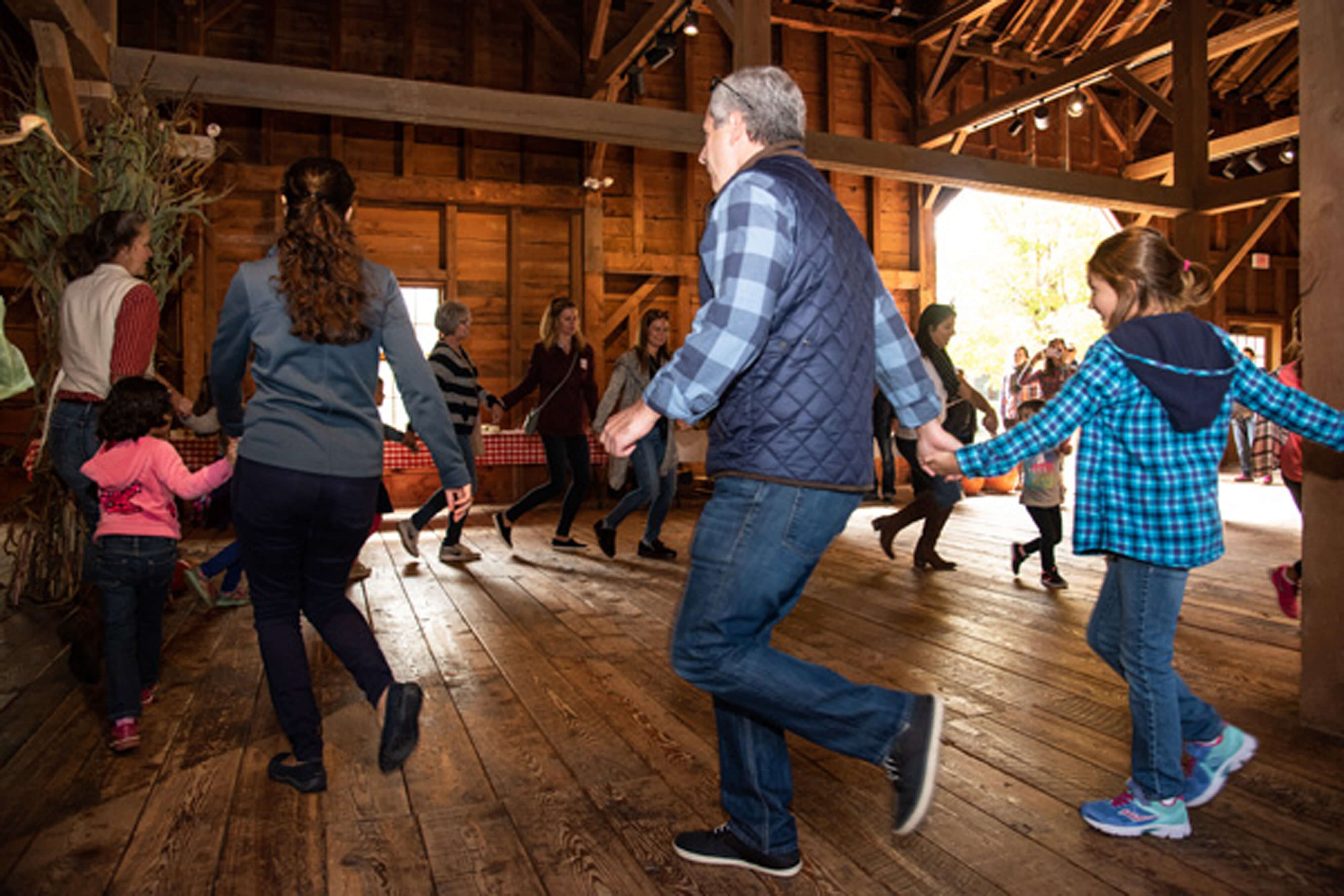 Barn dancing.