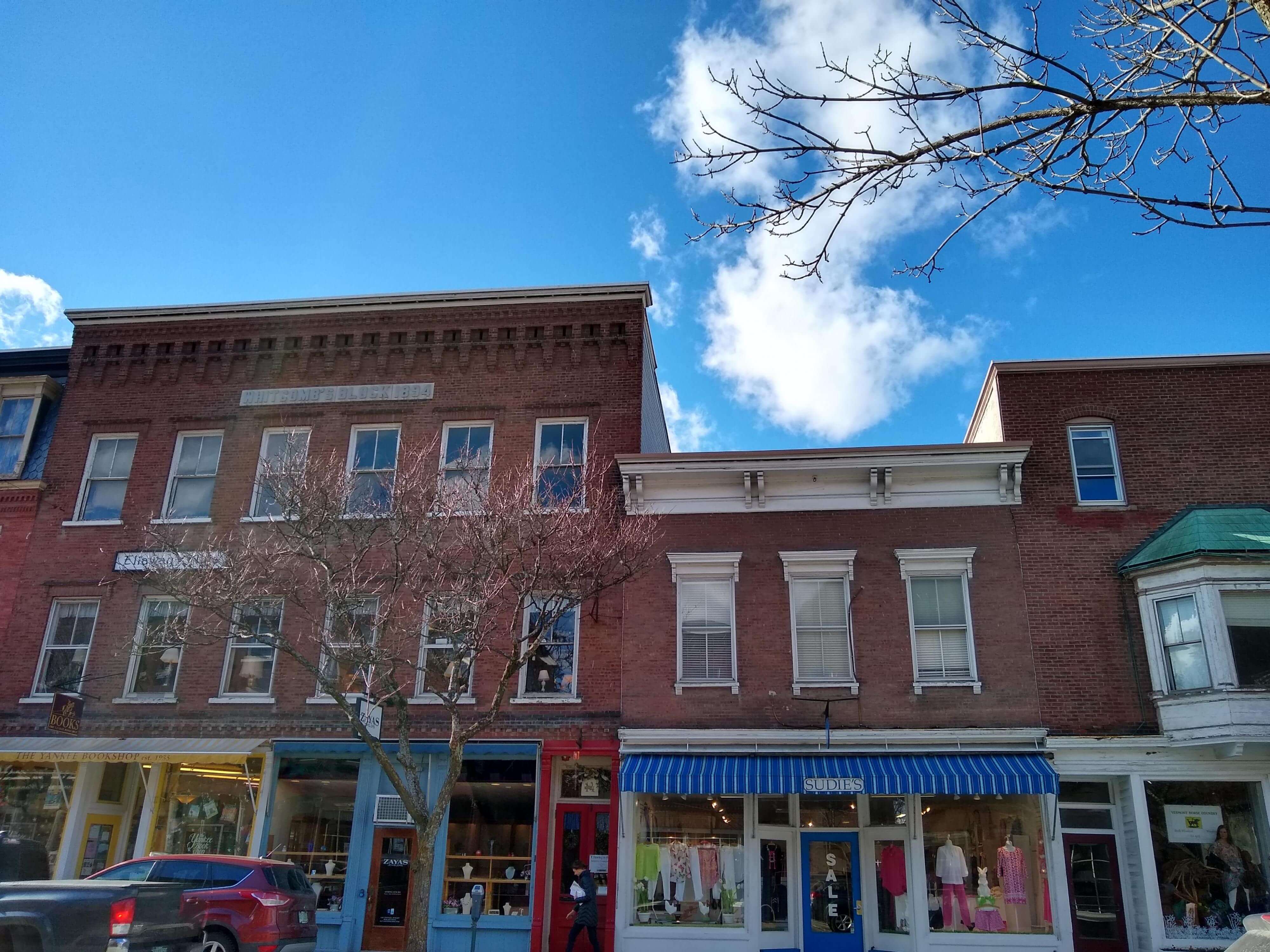 Woodstock shops in spring
