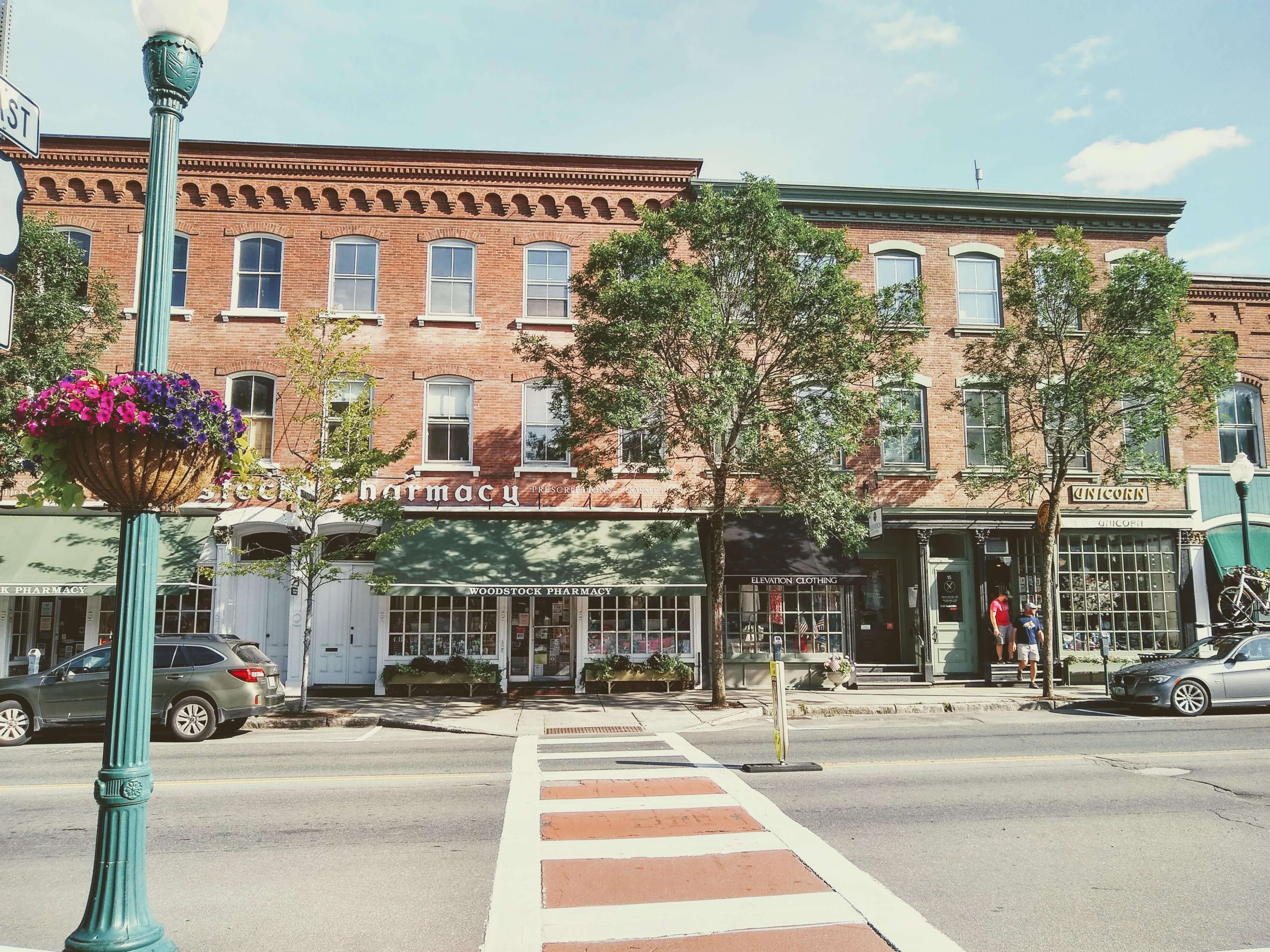 The Woodstock Pharmacy in summer