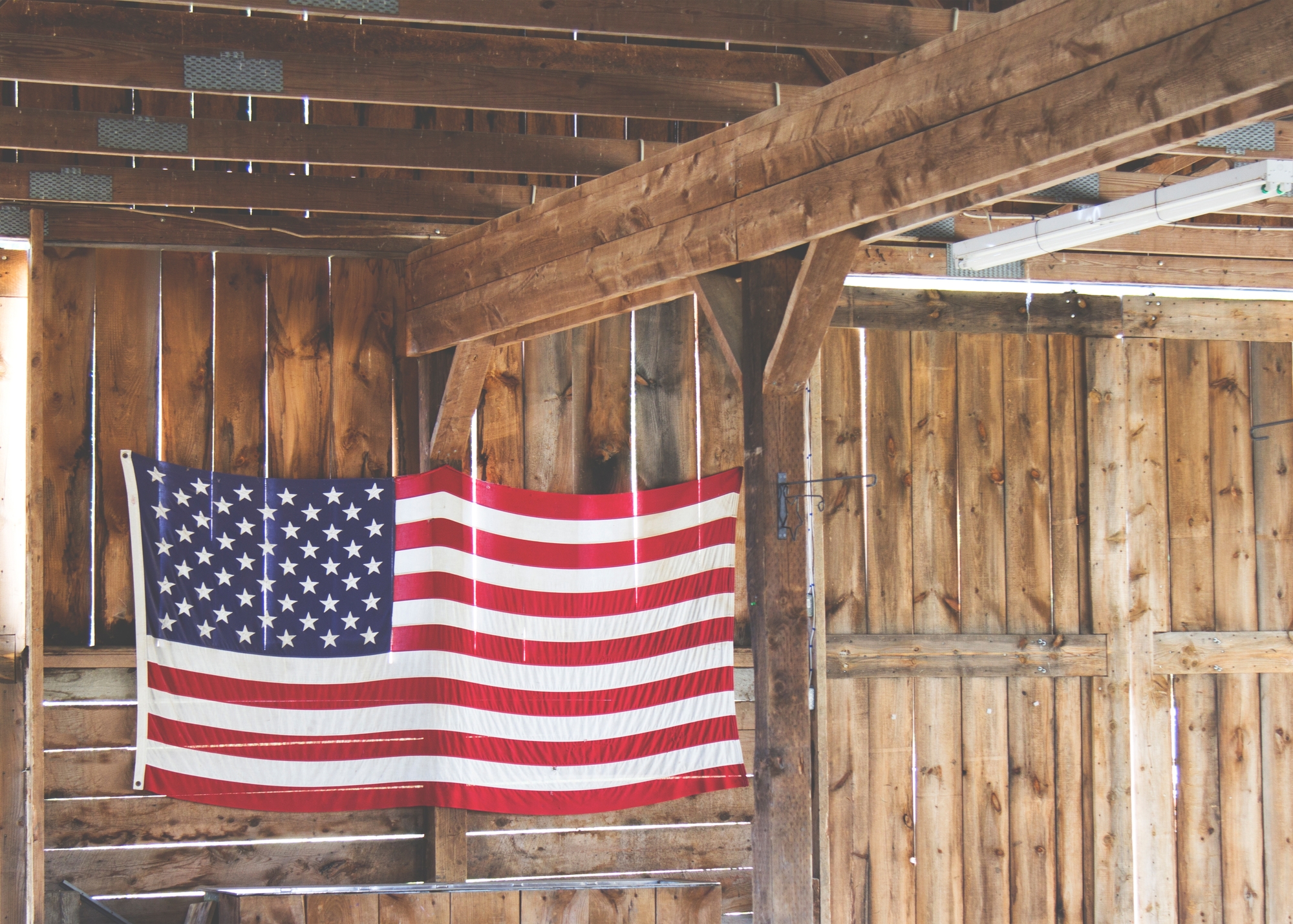 American Flag Barn