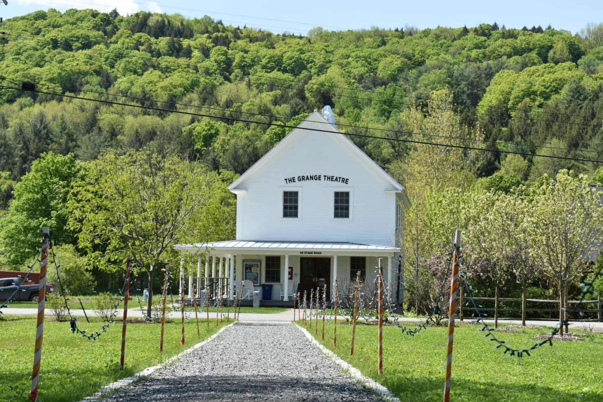 Distance shot of the Grange Theatre