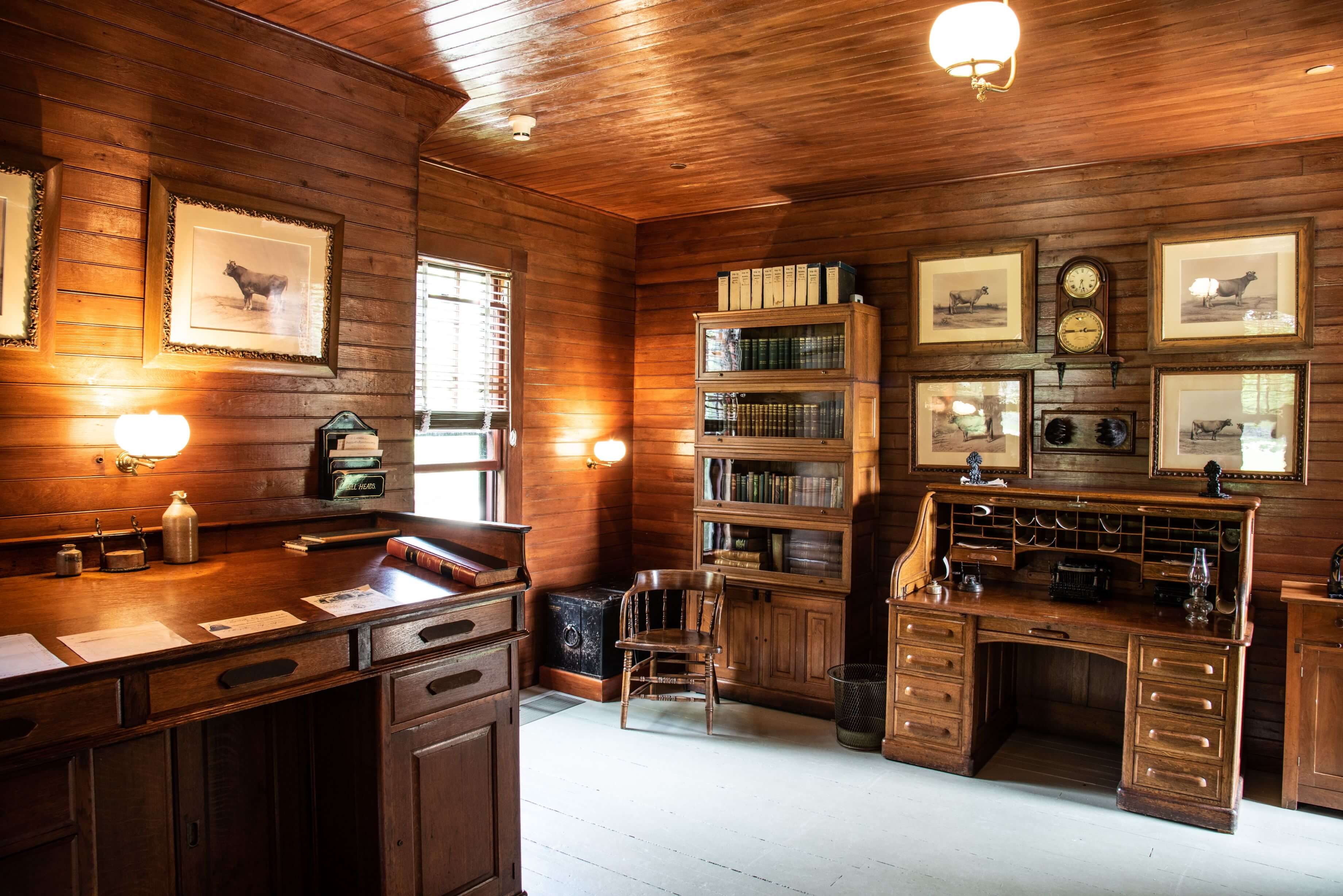 Farm manager's business office at Billings