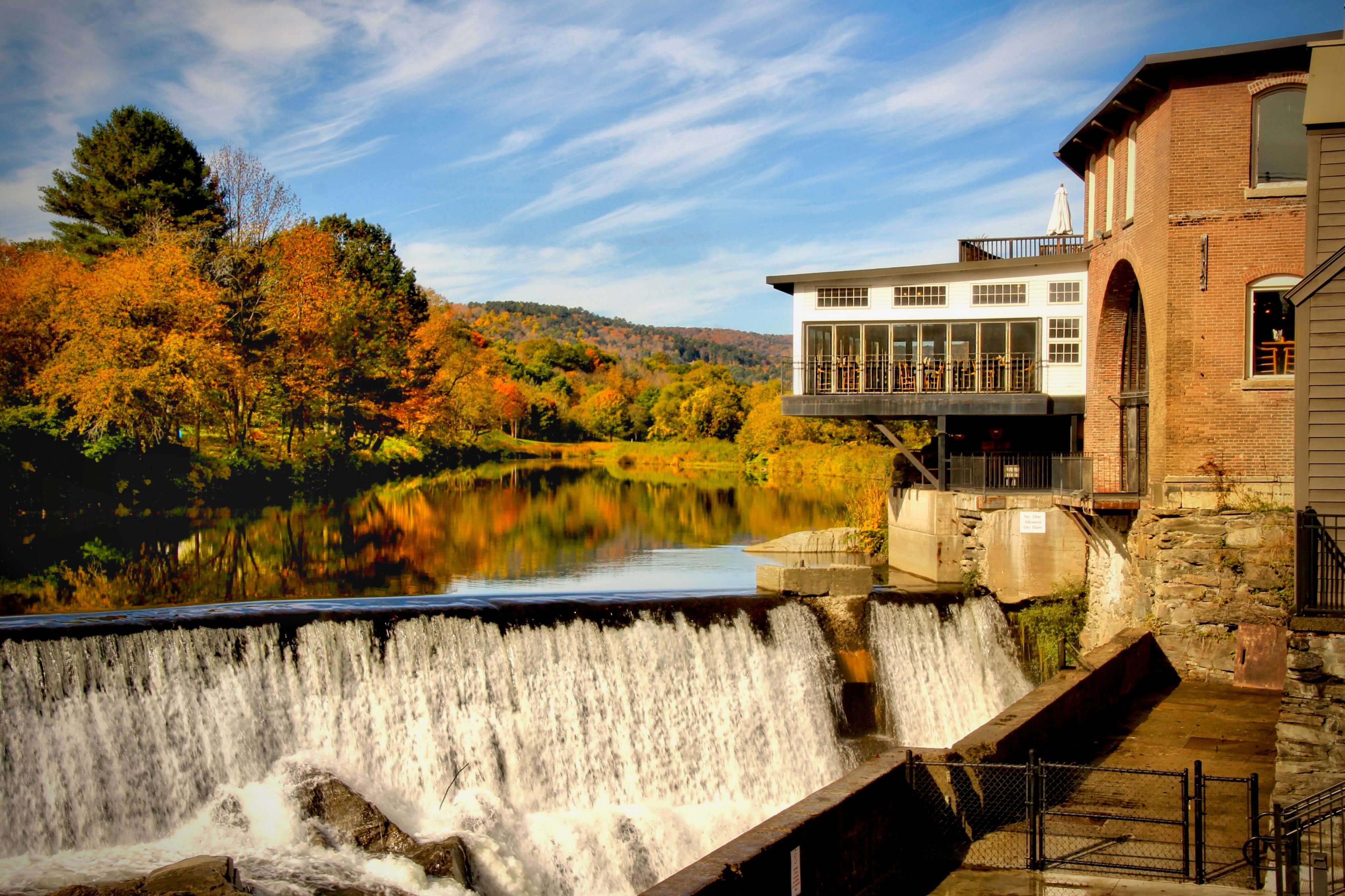 Simon Pearce during fall foliage