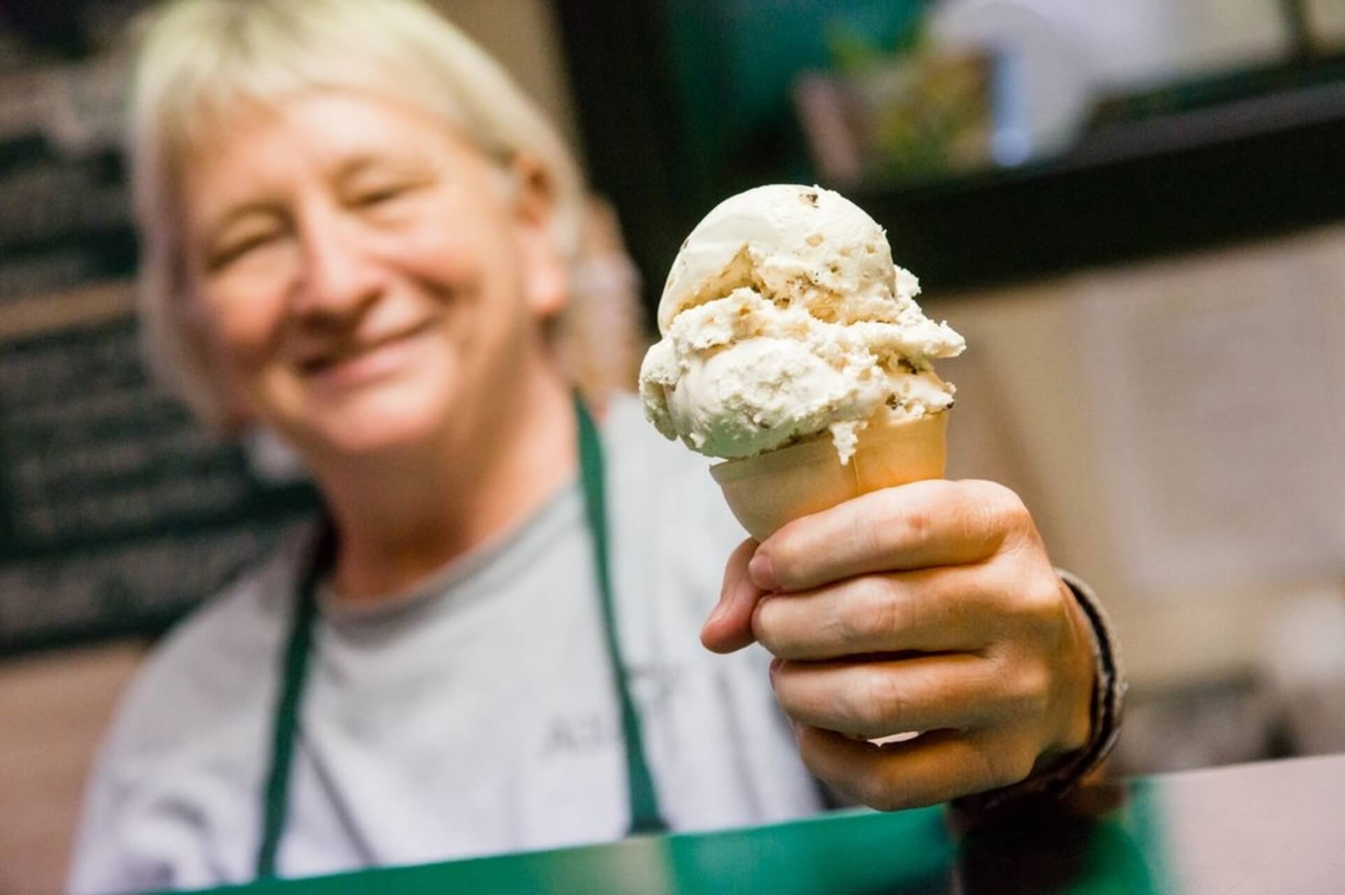 Mountain Creamery ice cream served