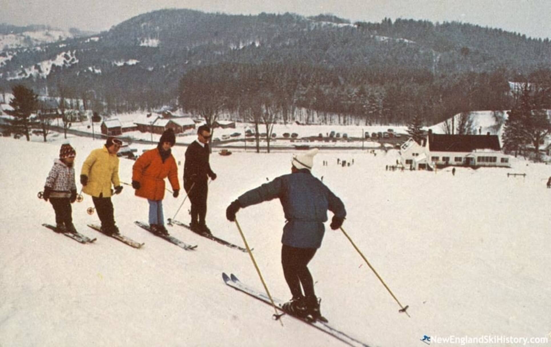 Vintange Mt Tom skiing