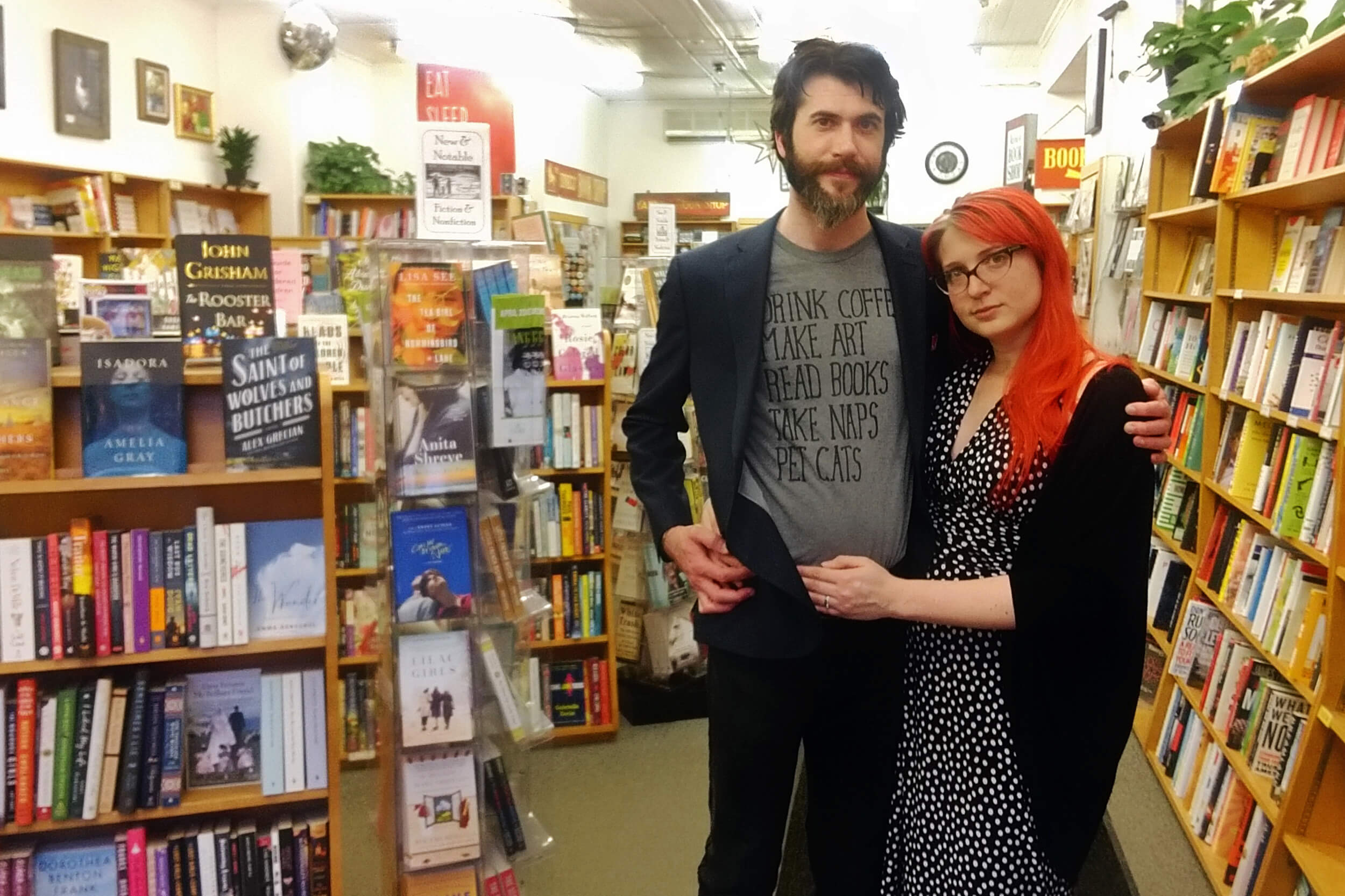 Kari Meutsch and Kristian Preylowski of the Yankee Bookshop