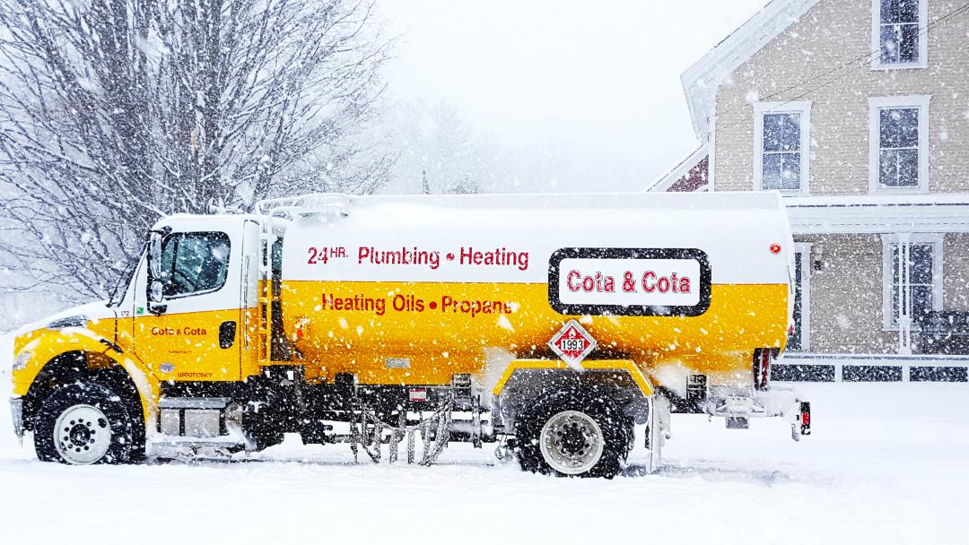 Cota & Cota Inc. Delivery Truck in Winter