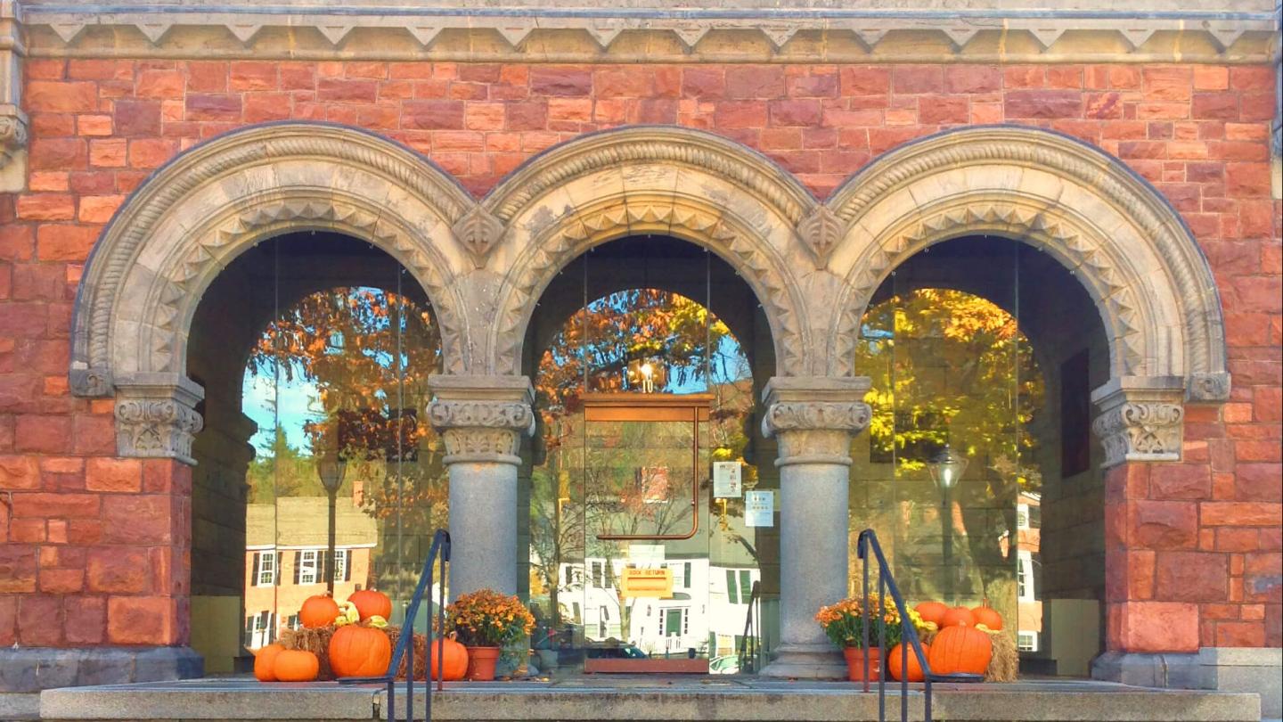 Norman Williams Public Library on an October day