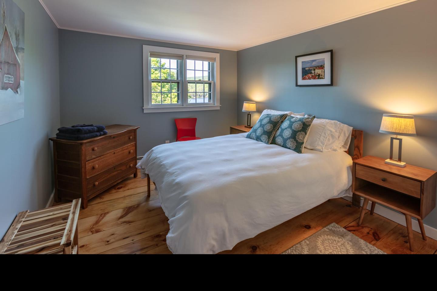 2nd floor bedroom overlooking Silver Lake