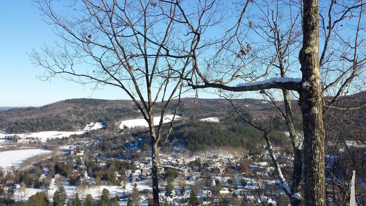 Snowy view from Mt Tom