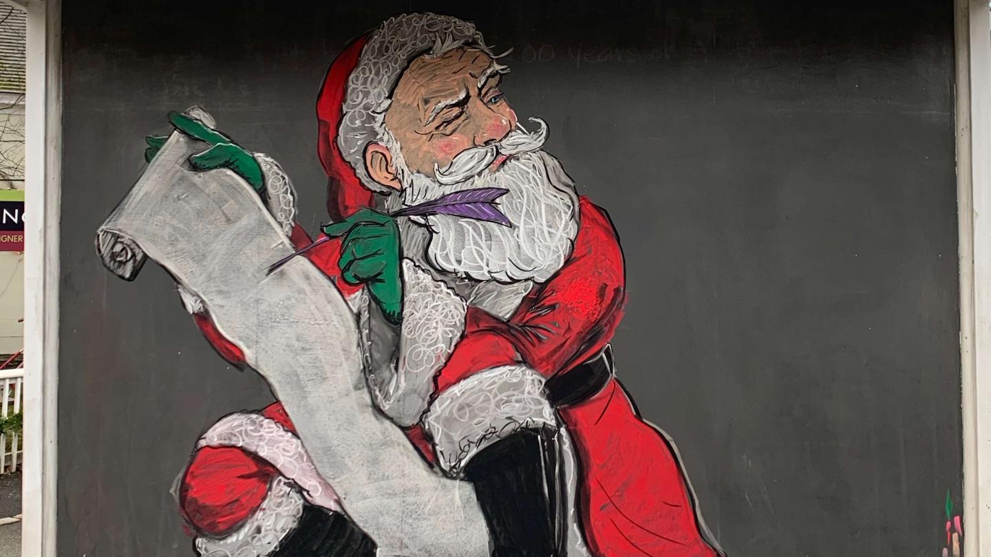 Drawing of Santa
