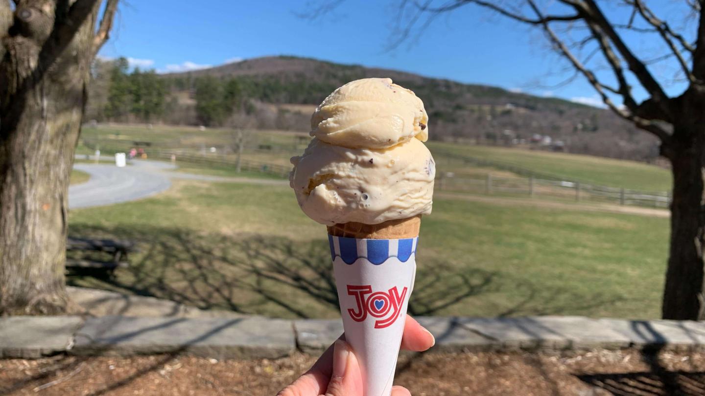 Ice Cream cone at Billings Farm