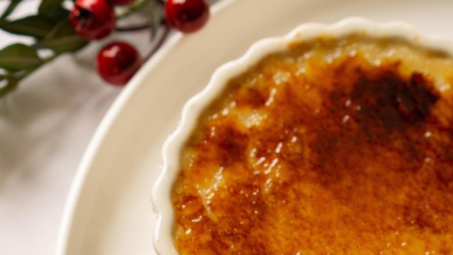 Eggnog Creme Brulee