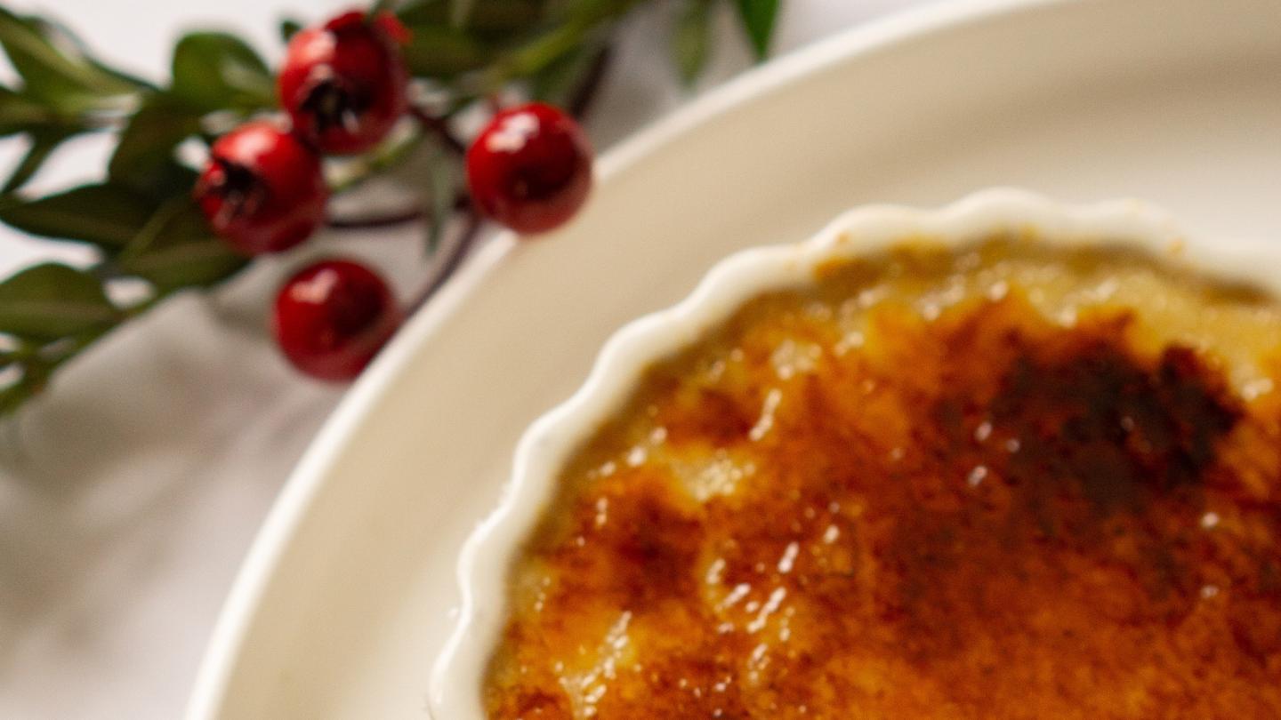 Eggnog Crème Brûlée
