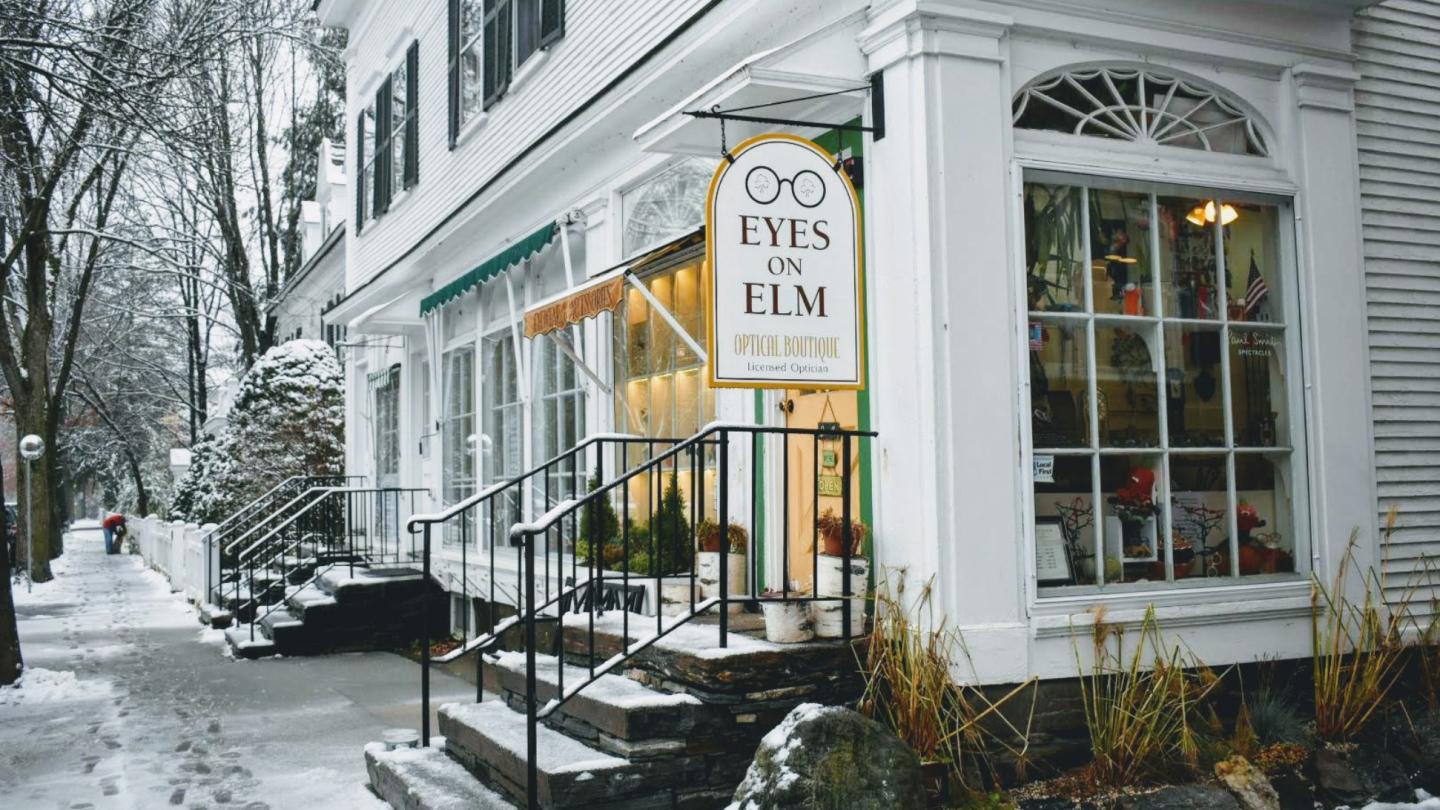 Eyes on Elm in snow