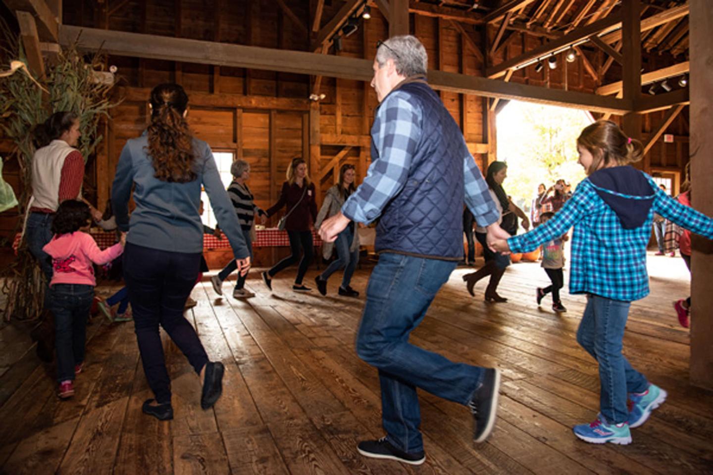 Barn dancing.