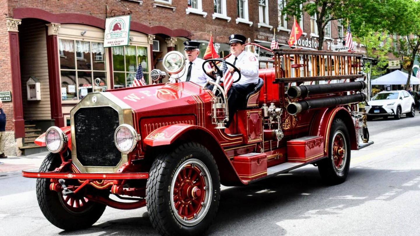 Memorial Day Parade historic fire engine