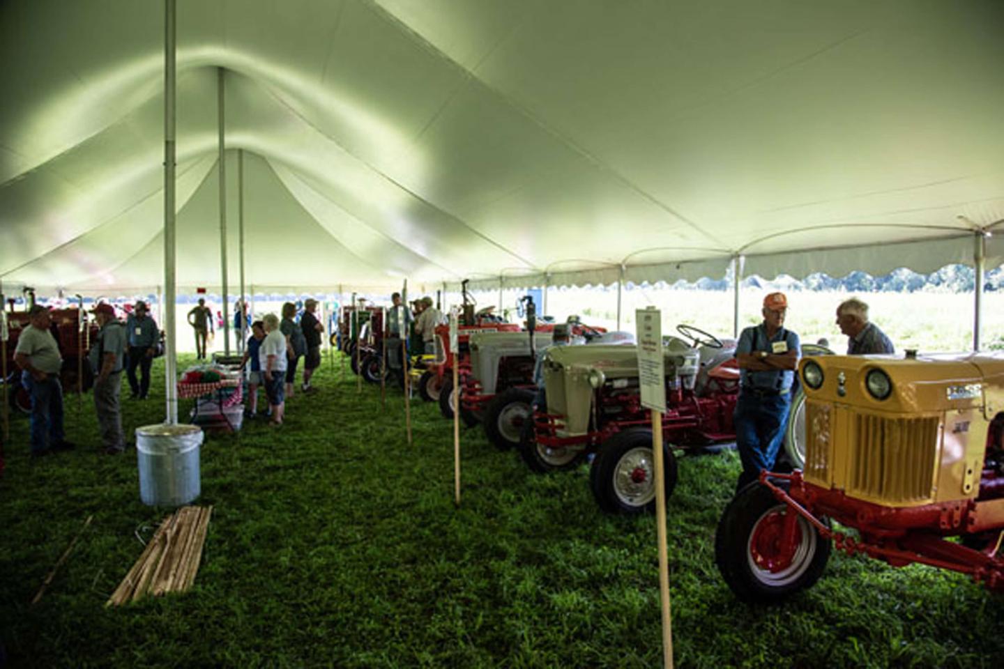 Antique tractor show.
