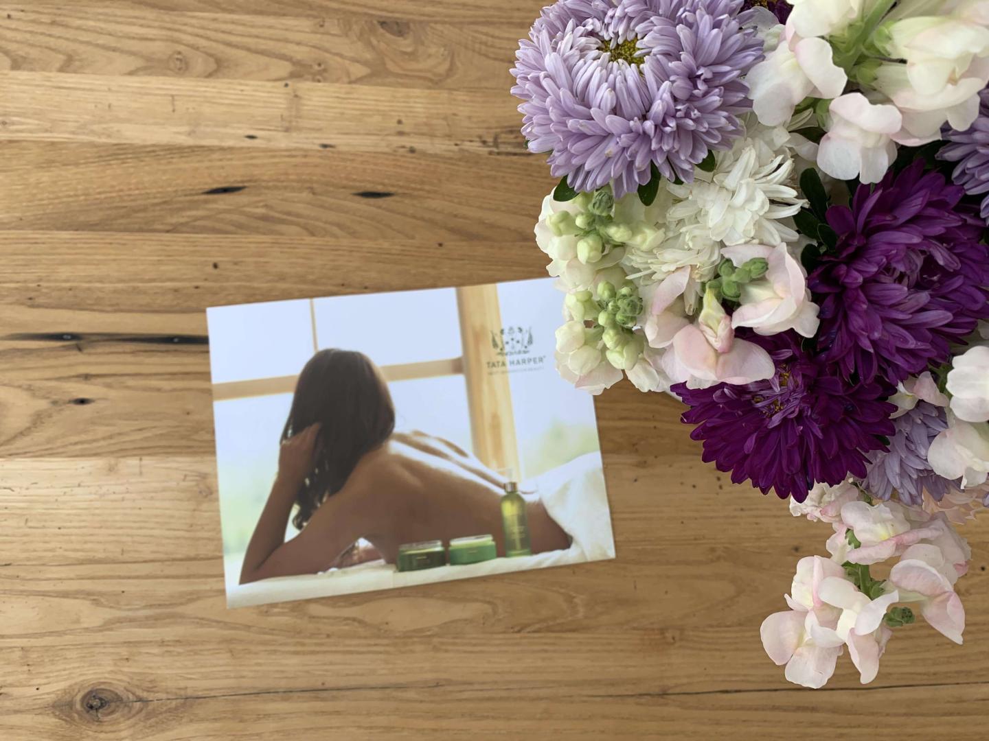 product with flowers