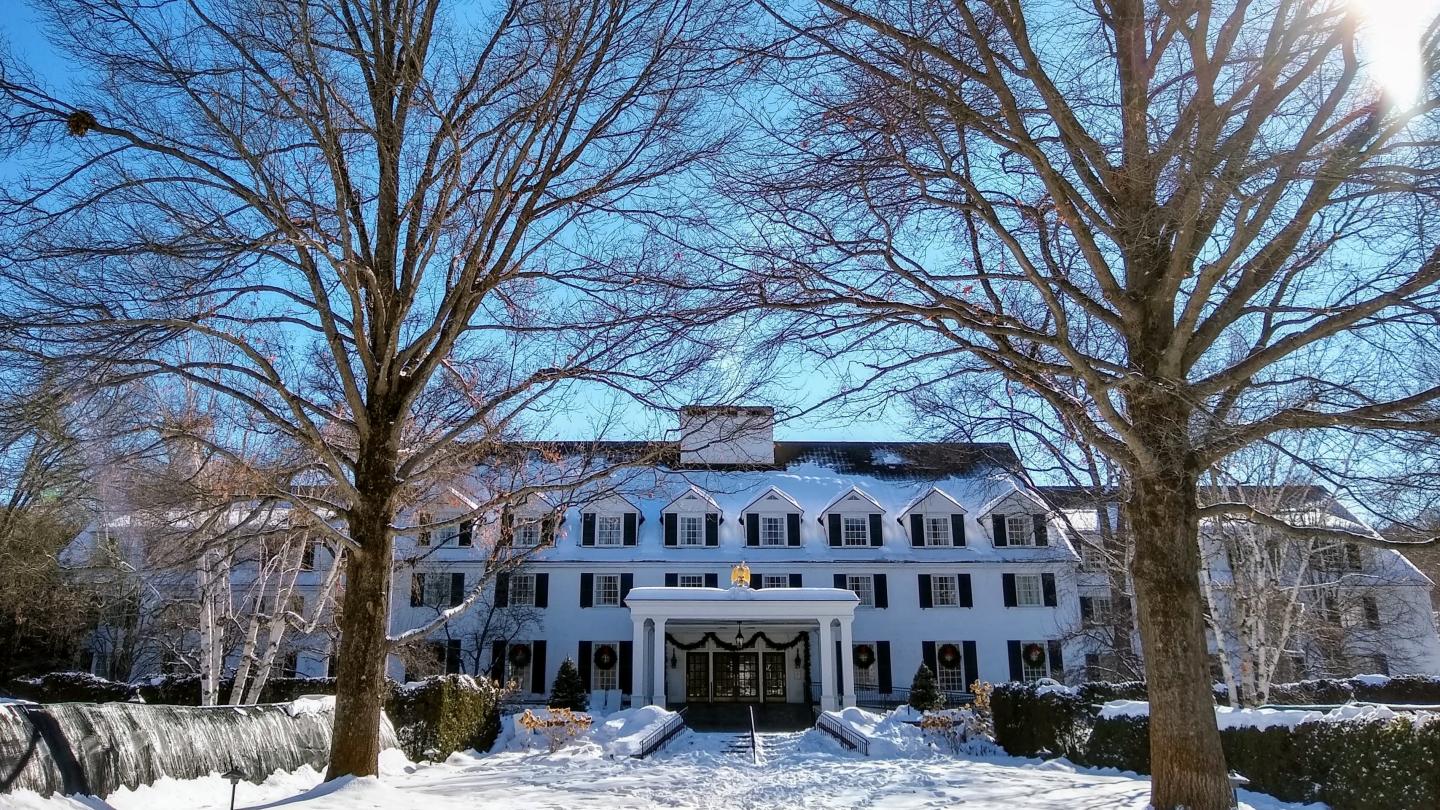 Woodstock Inn snowy