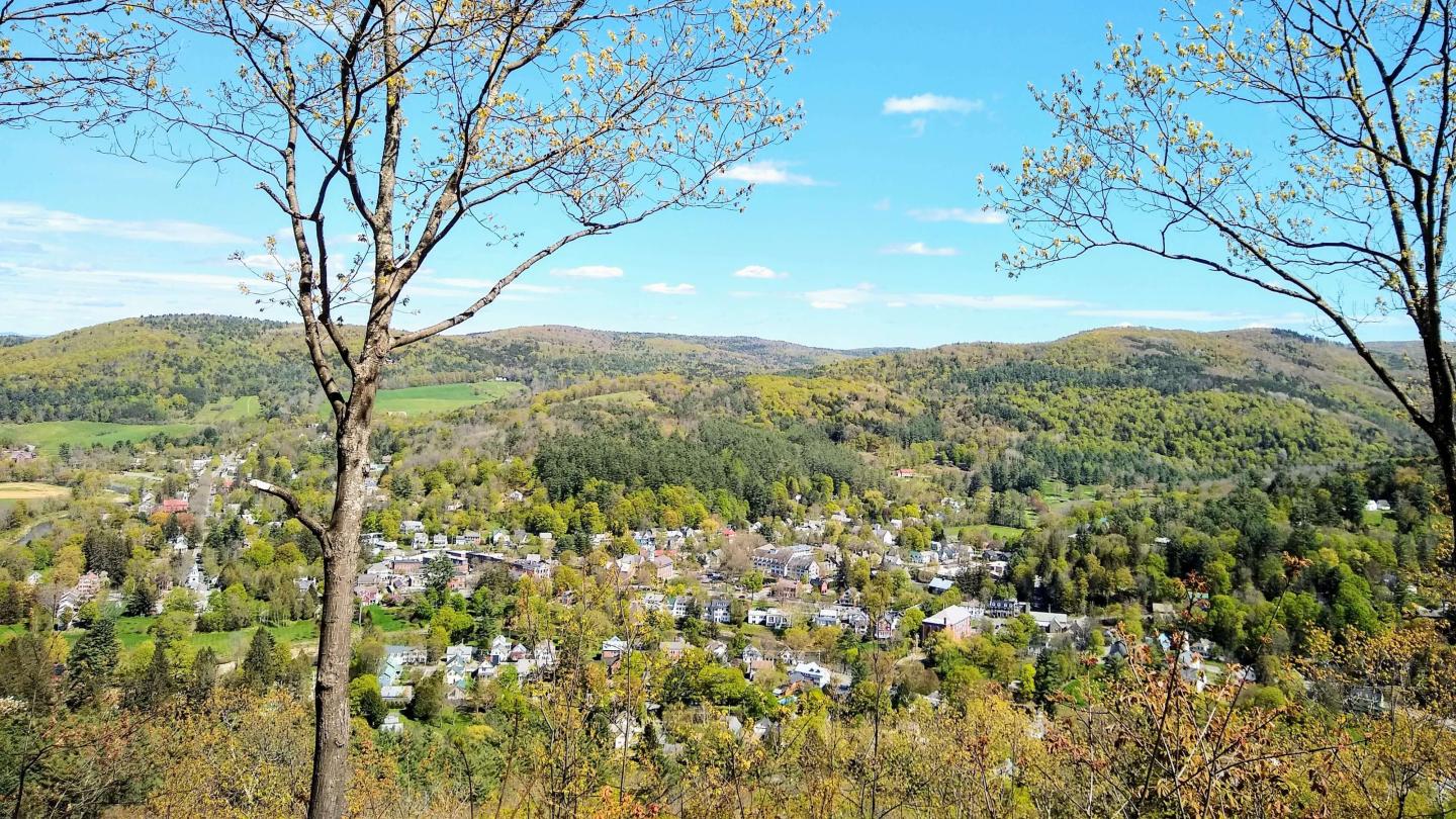 Mt Tom town views in Spring