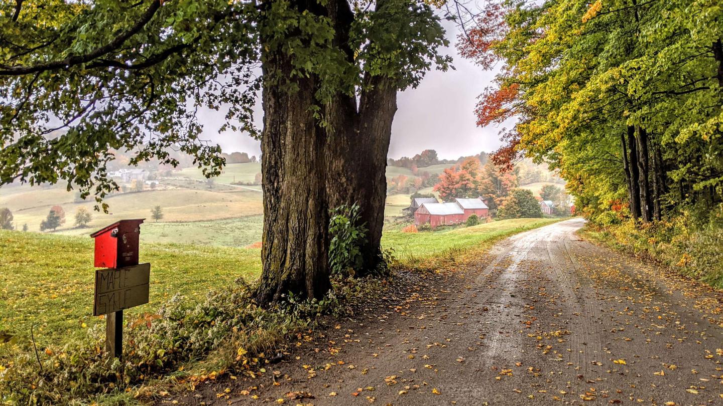 Jenne Farm in fall September foliage Reading