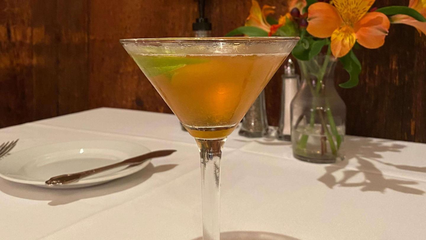 Autumn Drop prince and the pauper restaurant cocktail