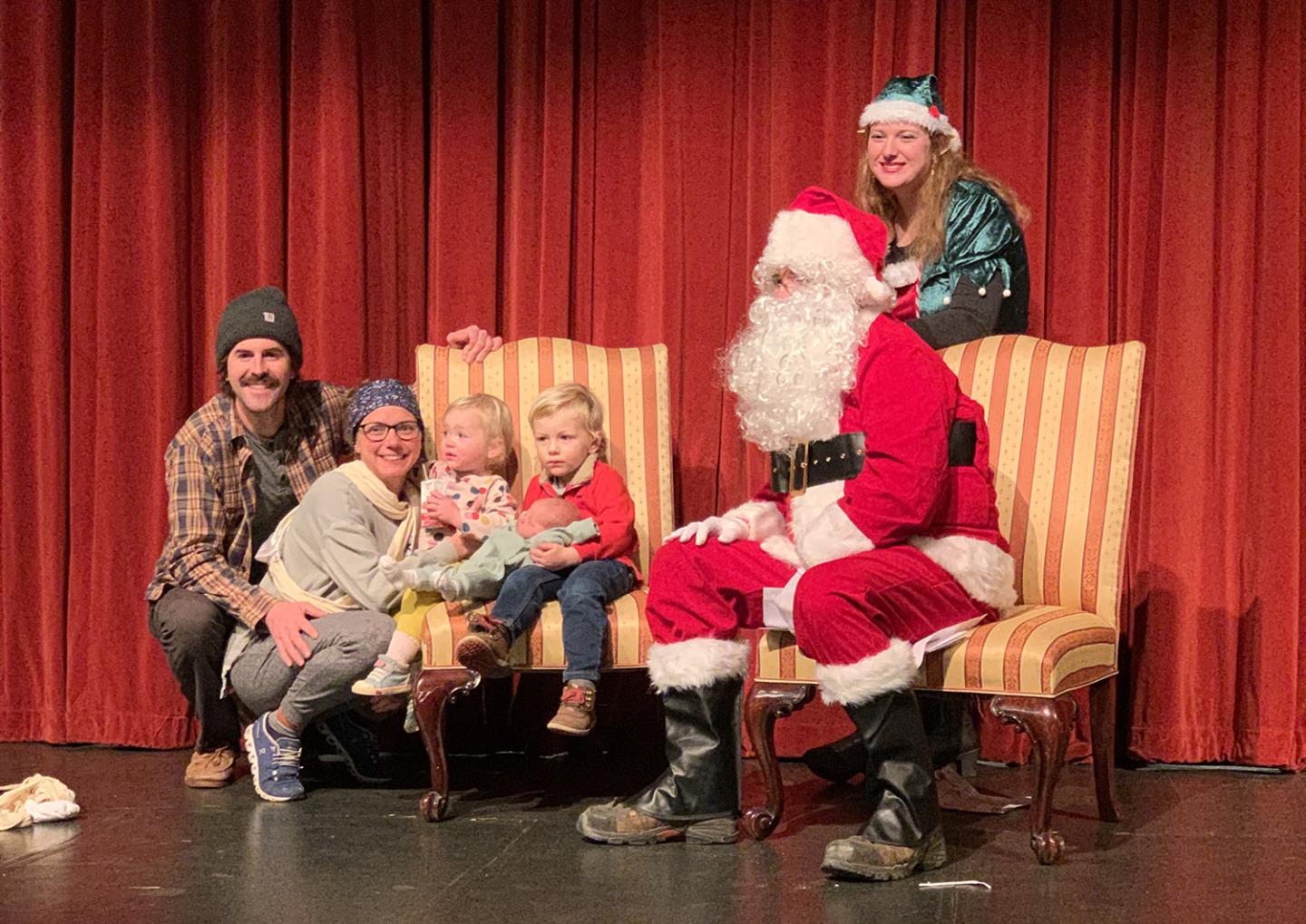 Visit with Santa on the stage!