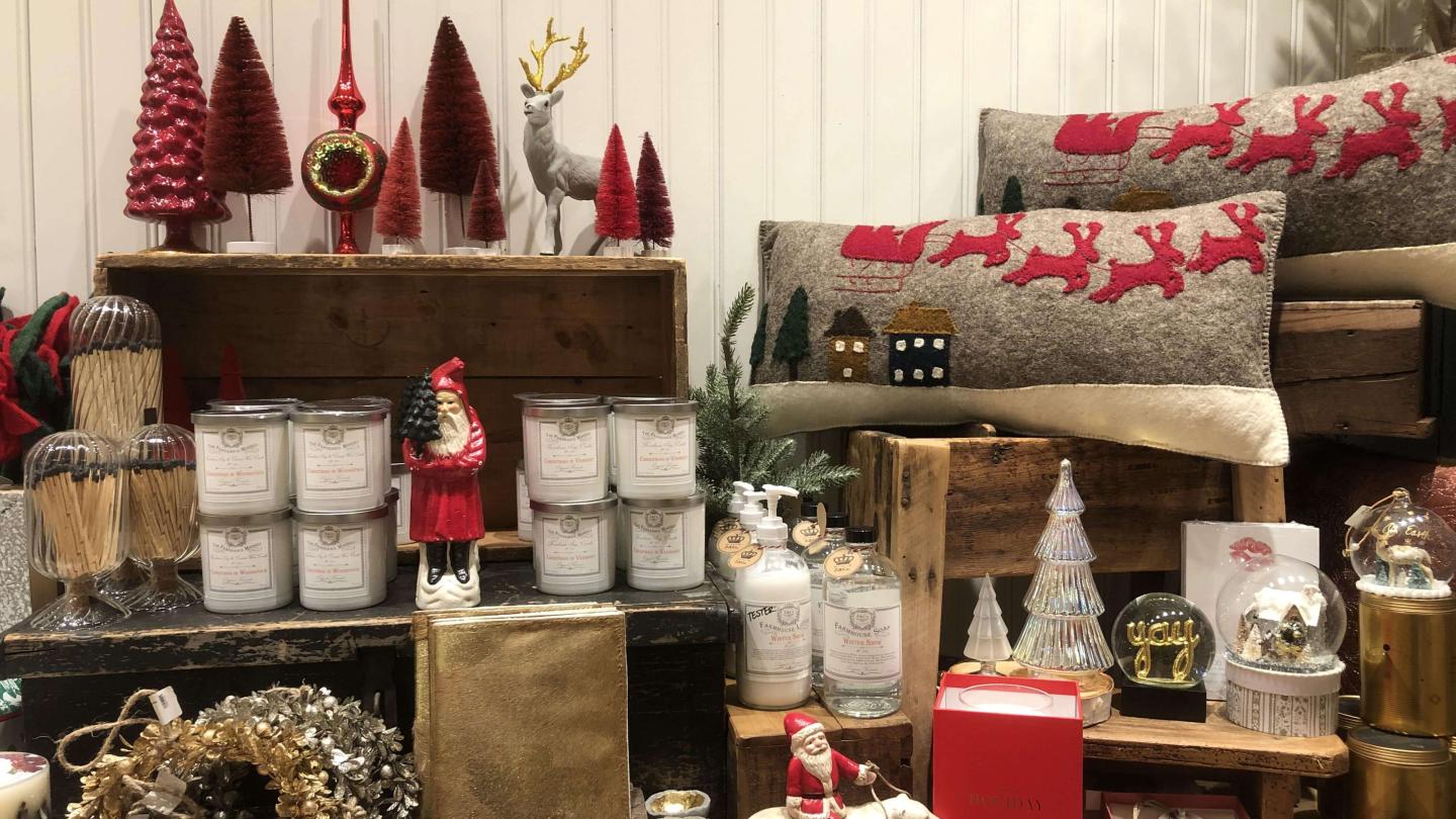 Huge selection of holiday decor.