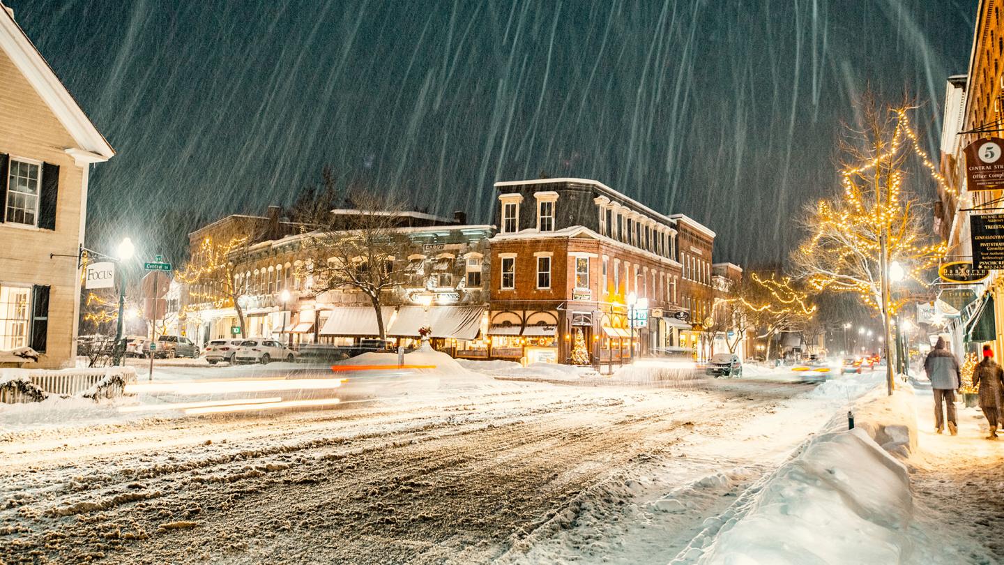 Woodstock Vt Winter Village