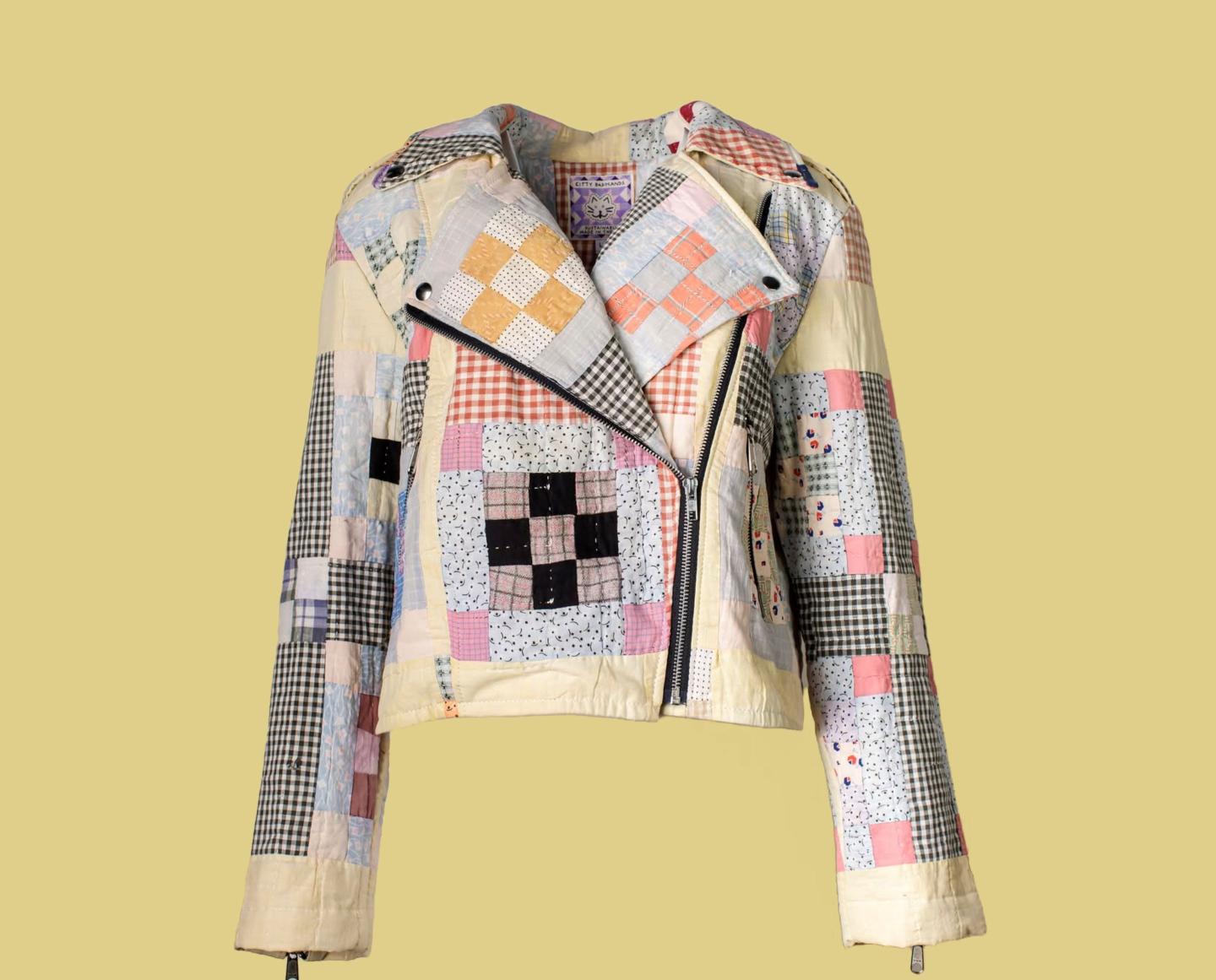 Signature quilt coat by Kitty Badhands