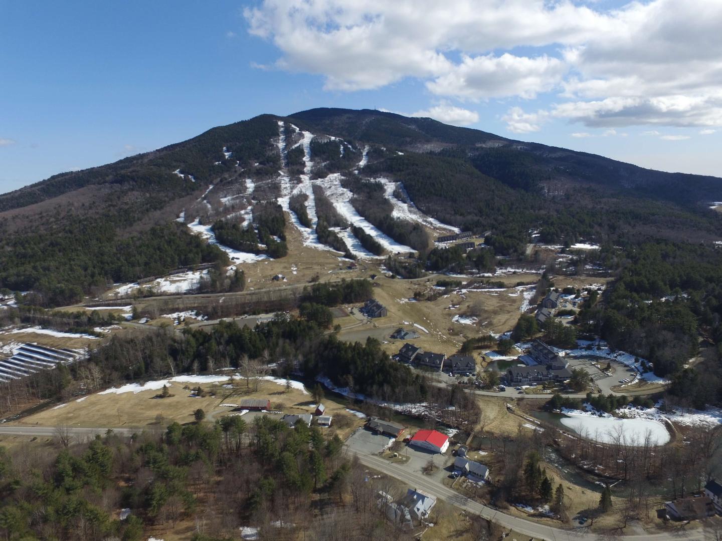 Aerial shot of Mt Ascutney