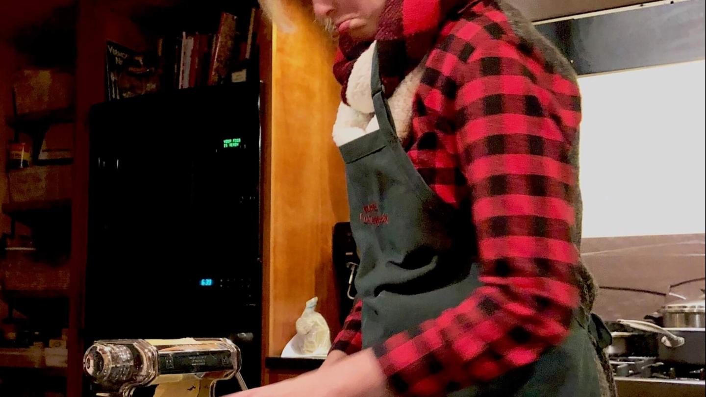Sad pasta performance