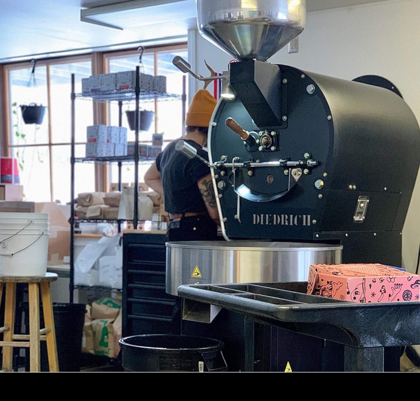 Roasting Machine in the coffee shop