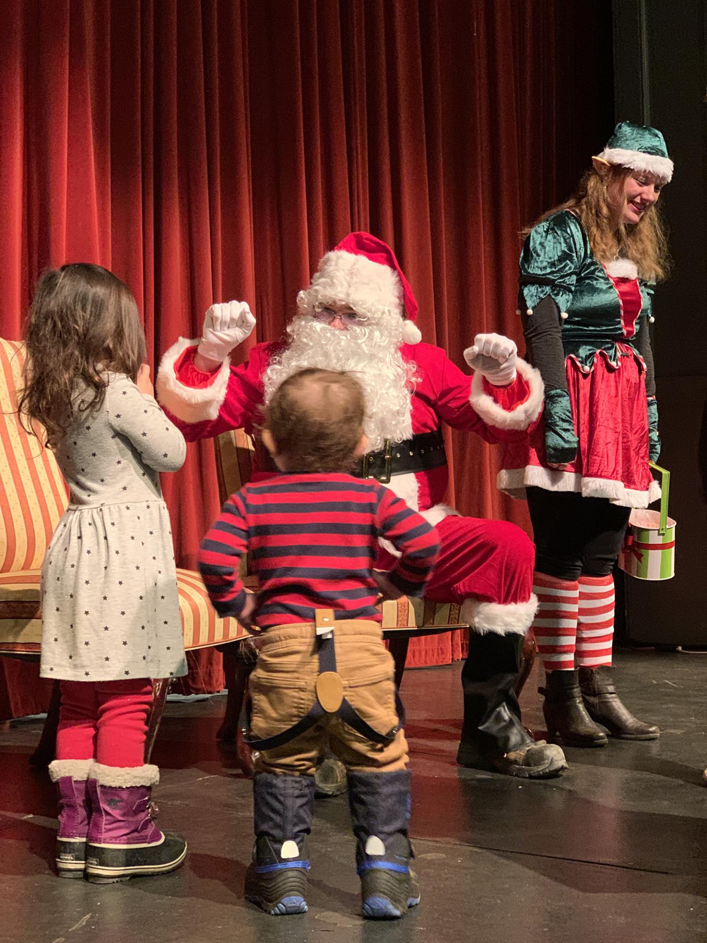 Visit with Santa on the stage!