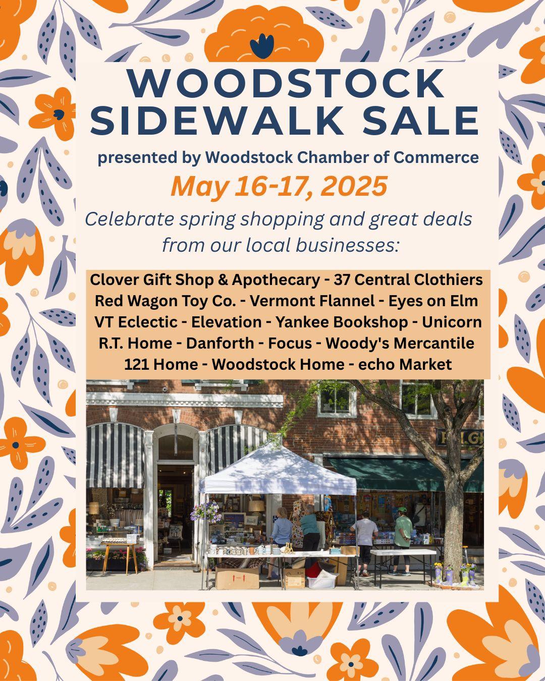 Sidewalk sale 2025 flyer