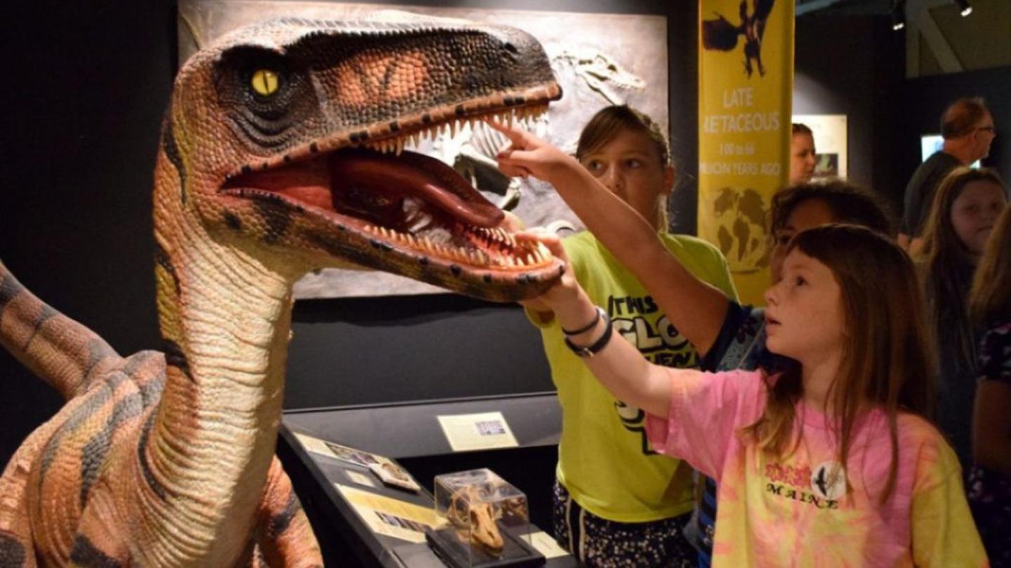 Kids and Dinosaur