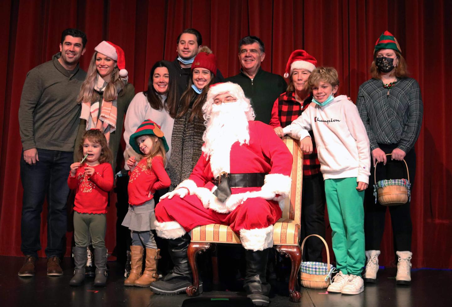 Visit with Santa on the stage!