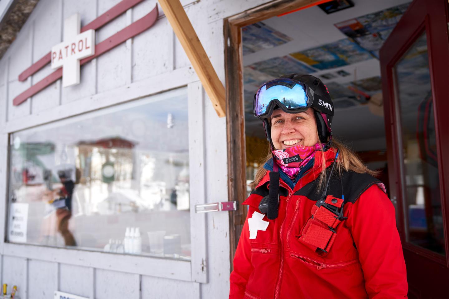 Smiling Ski Patrol