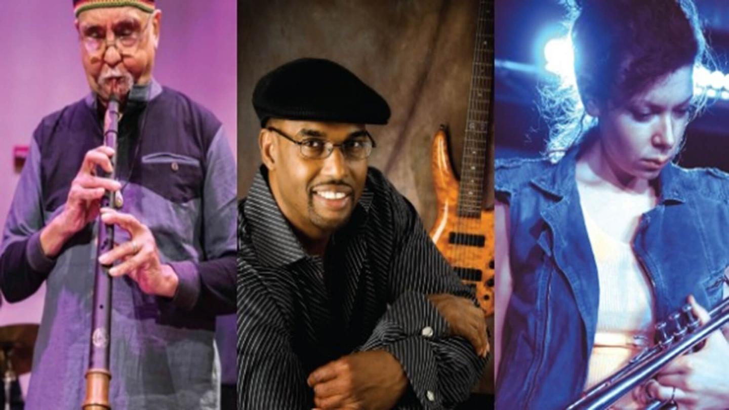 We three together: Bill Cole, Gerald Veasley, and Stephanie Richards