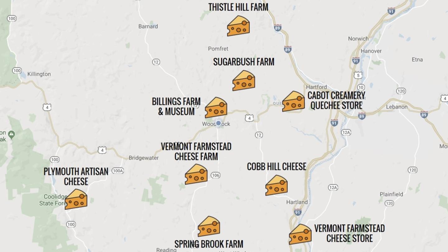 Cheese Tour Map