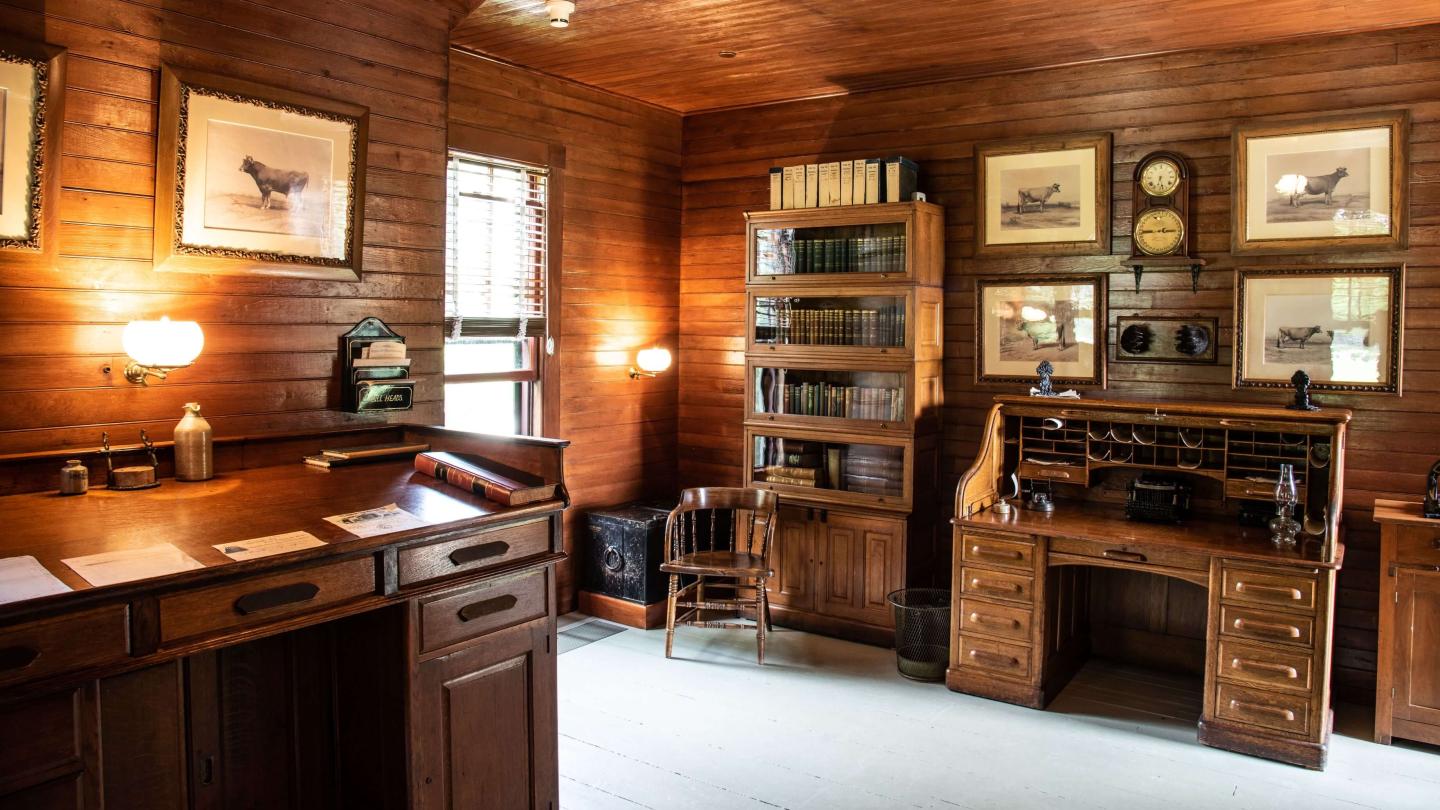 Farm manager's business office at Billings