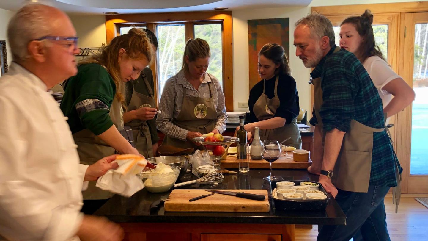 Cooking Veggies at Odyssey Events VT