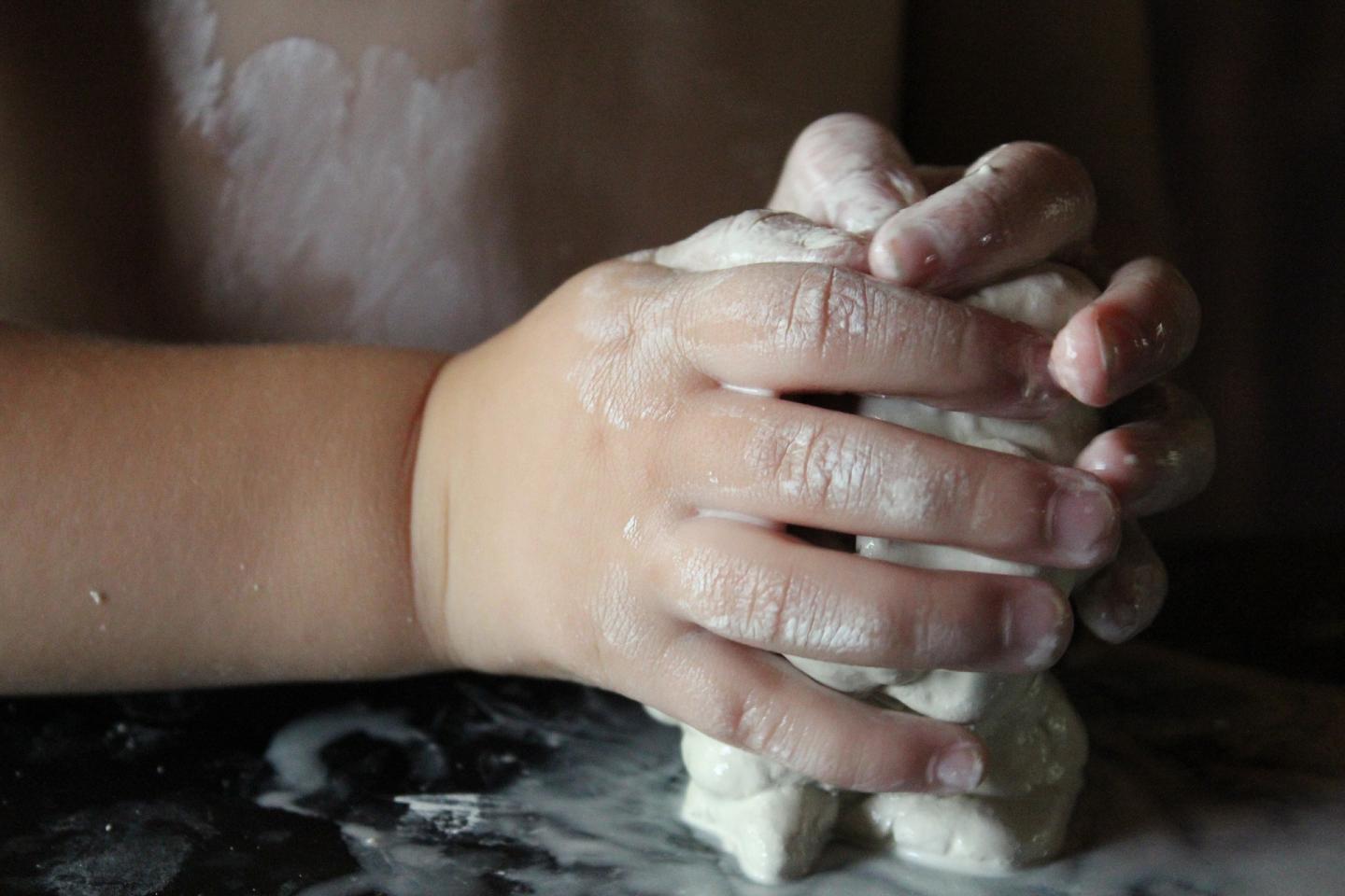 Kid clay handbuilding
