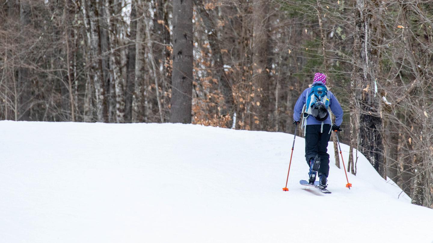 Uphill Skier at saskadena six