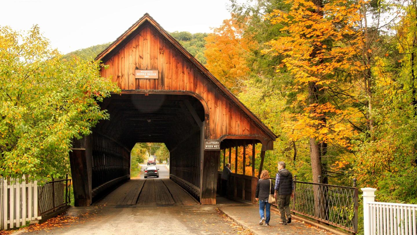 Middle Covered Bridge fall foliage