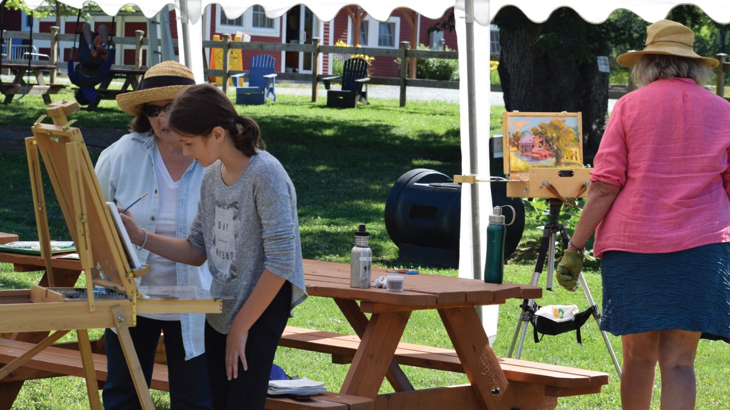 Plein air painting
