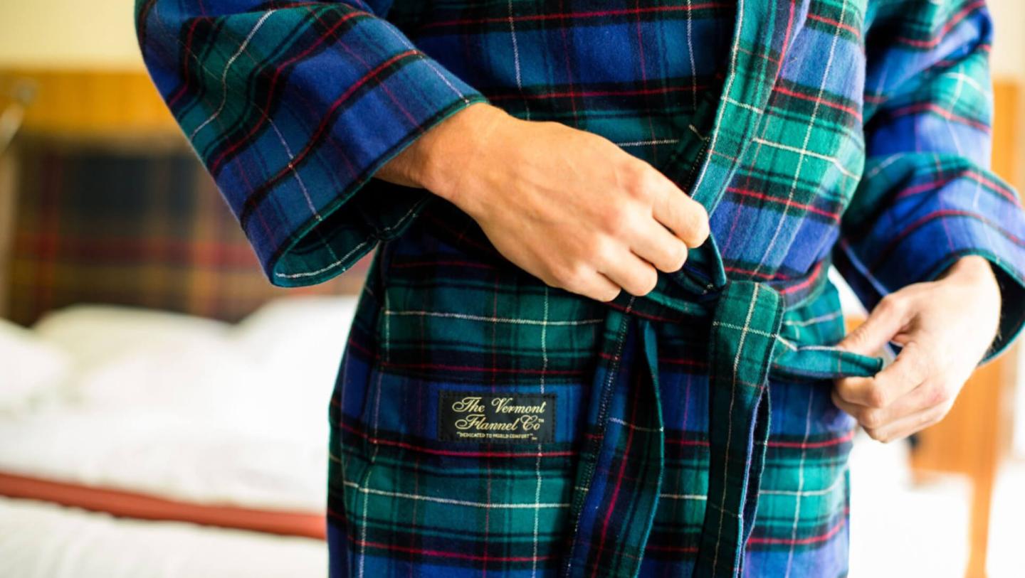 Flannel robe Vermont Flannel Co